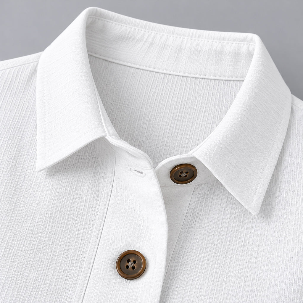 Close-up of the point collar